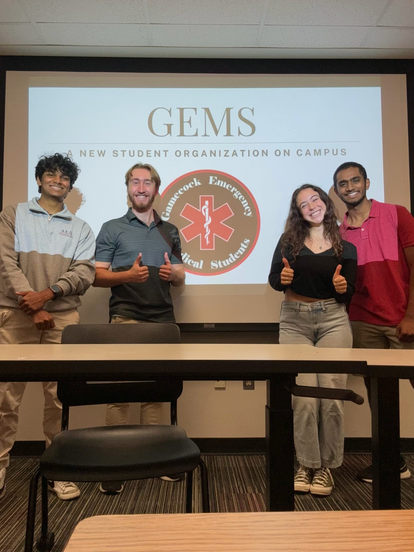 Gamecock EMS executive board members at an interest meeting